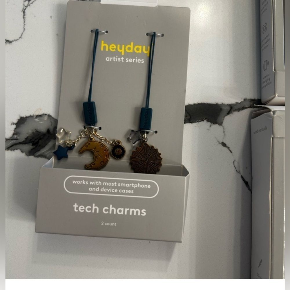 Heyday Artist Series Tech Charms in Blue and Gold